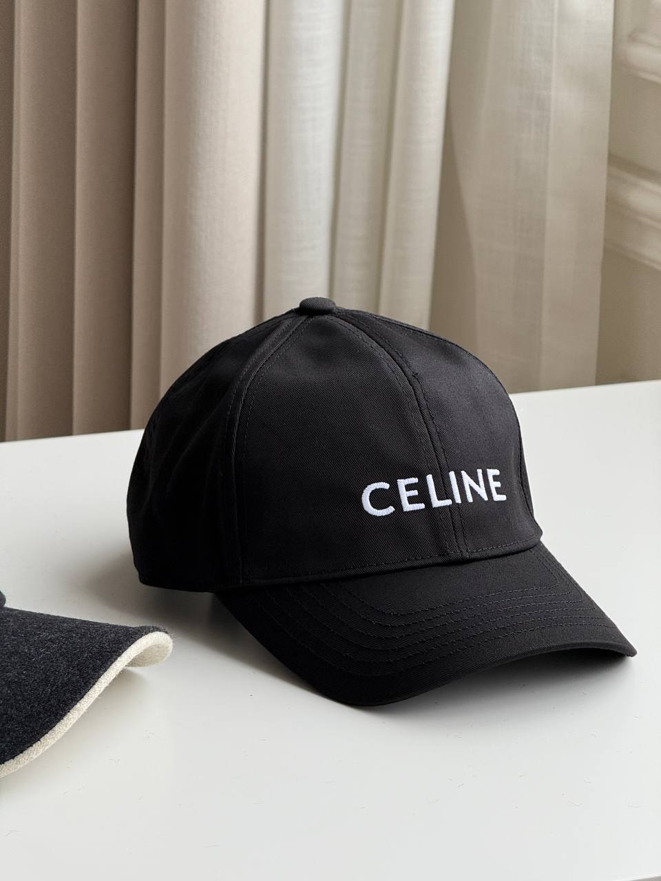 CELINE Logo Embroidered Baseball Cap