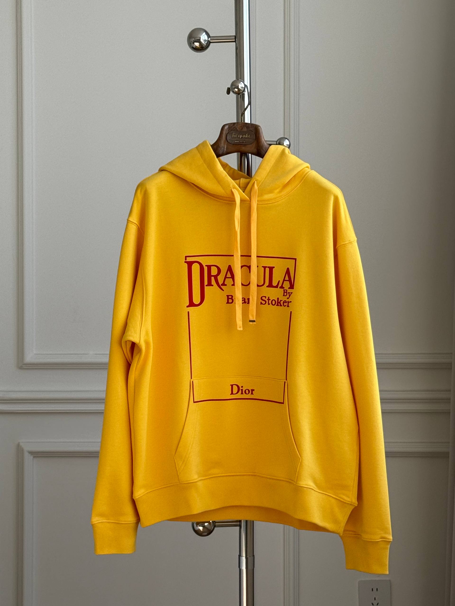 Dior Hooded Sweatshirt, Dracula Book Cover Embroidery