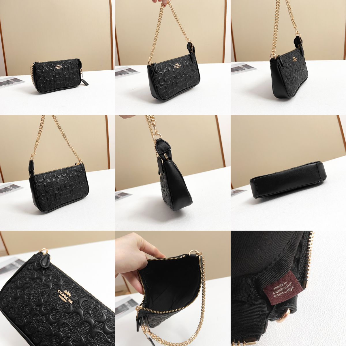 Women handbag 67567 Wristlet 19 Shoulder Mahjong Chain Bag Wristlet