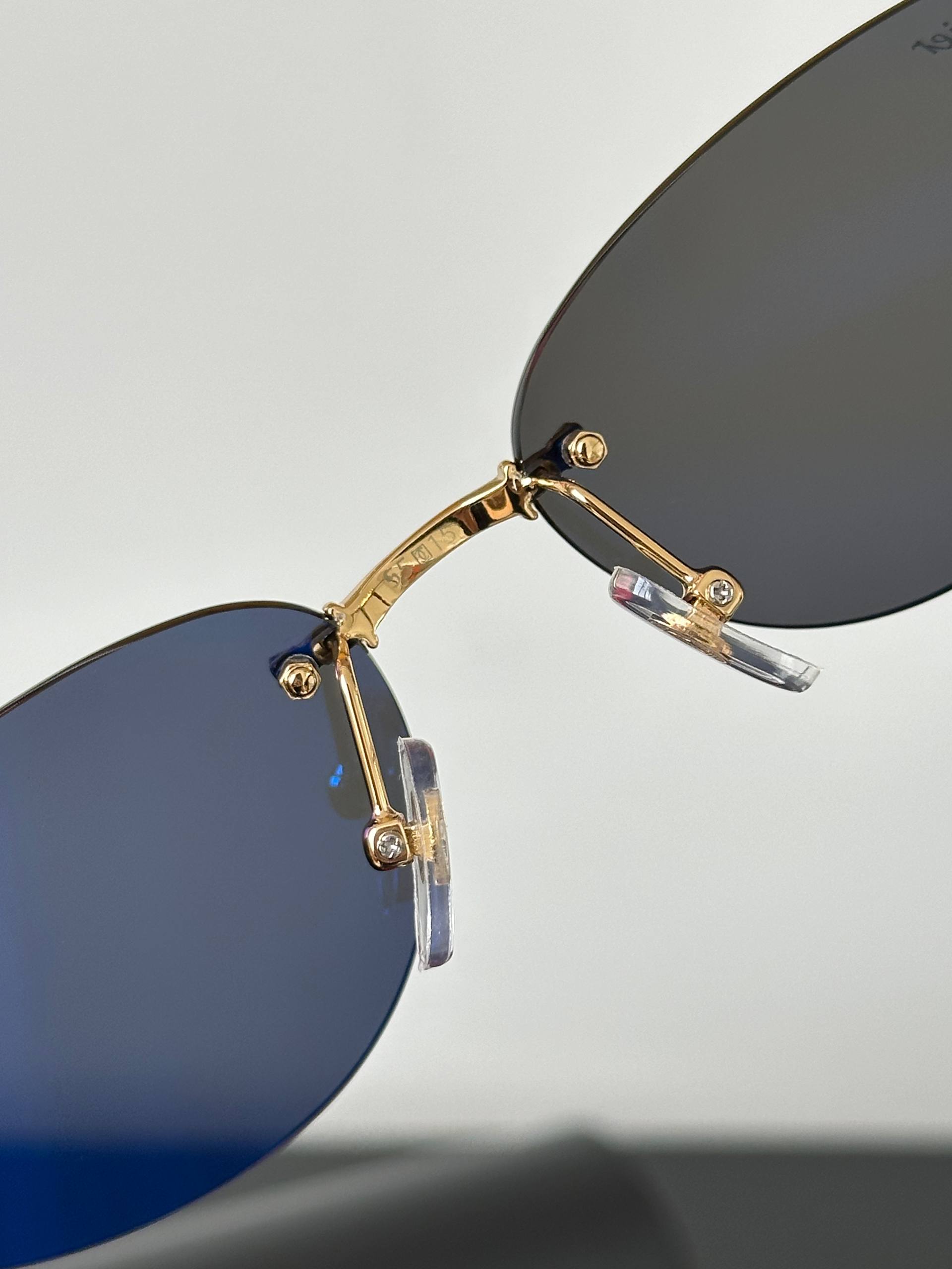 Cartier Clash de Cartier Rimless Cat-Eye Sunglasses