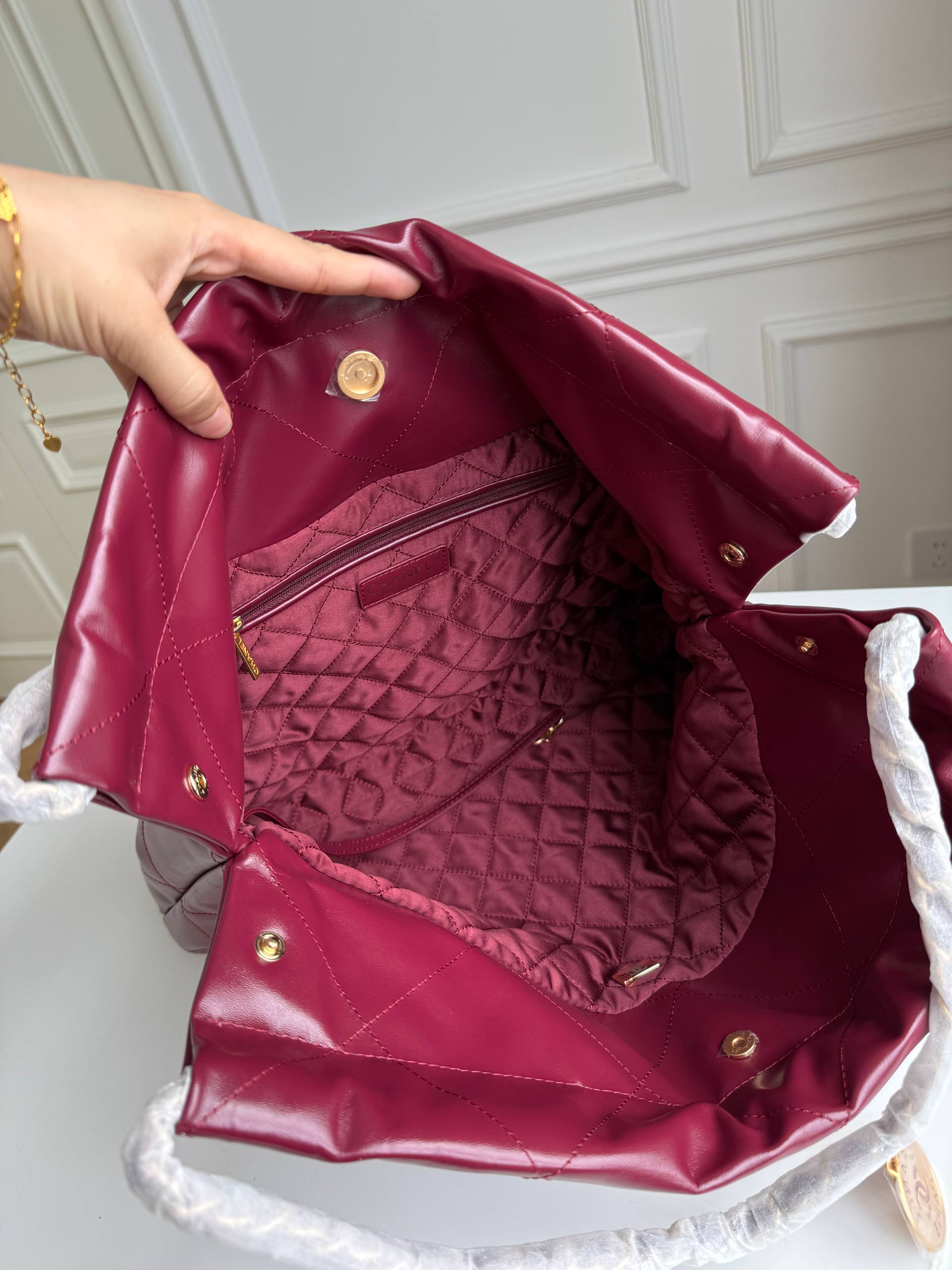 Limited Edition Burgundy Chanel 22 Bag