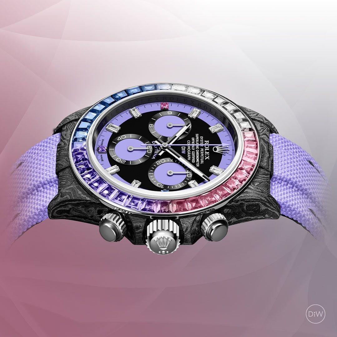 Rolex DiW Daytona RAINBOW VIOLET【1:1 Replica】