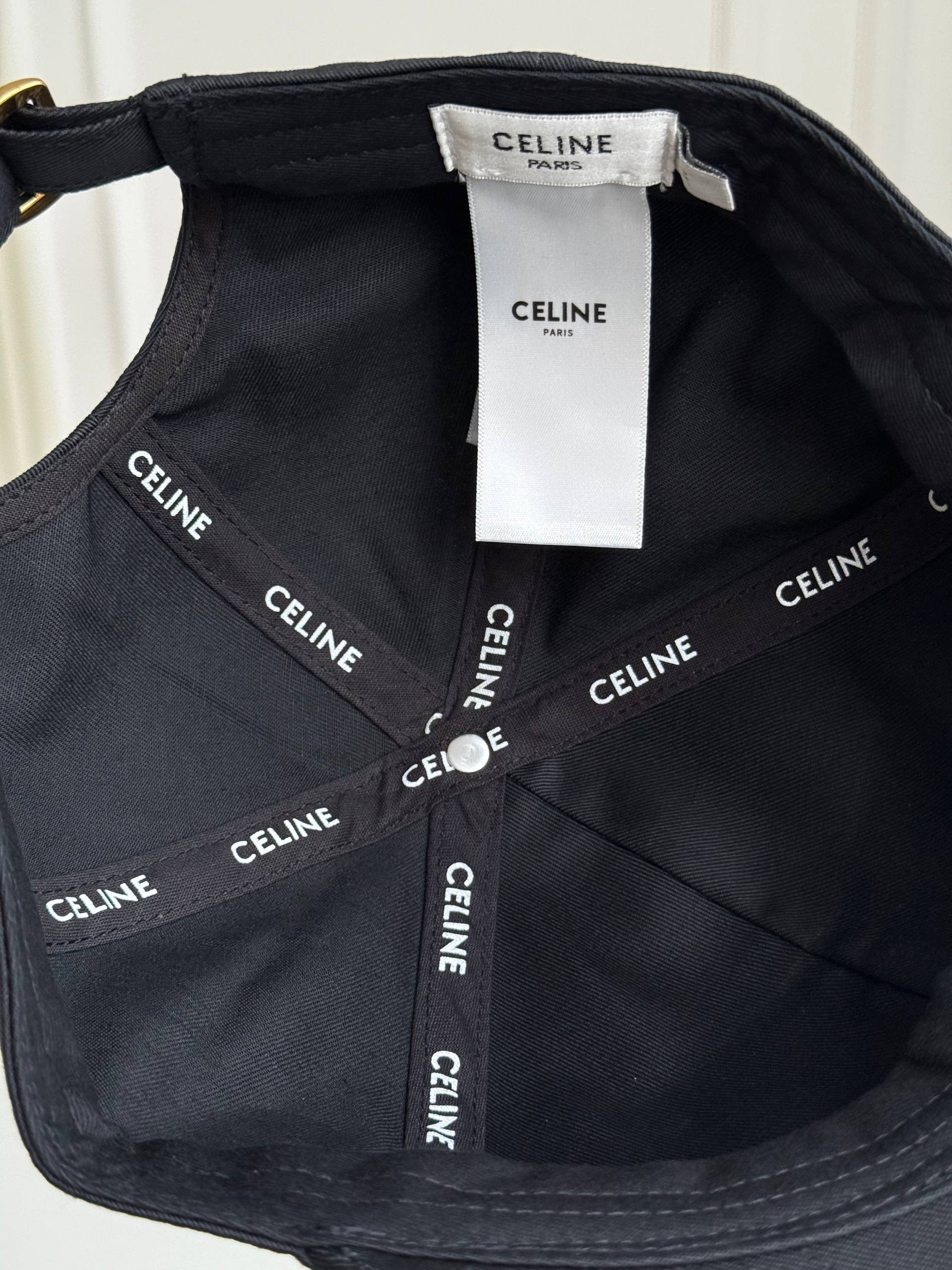 Celine Triomphe Embroidered Baseball Cap