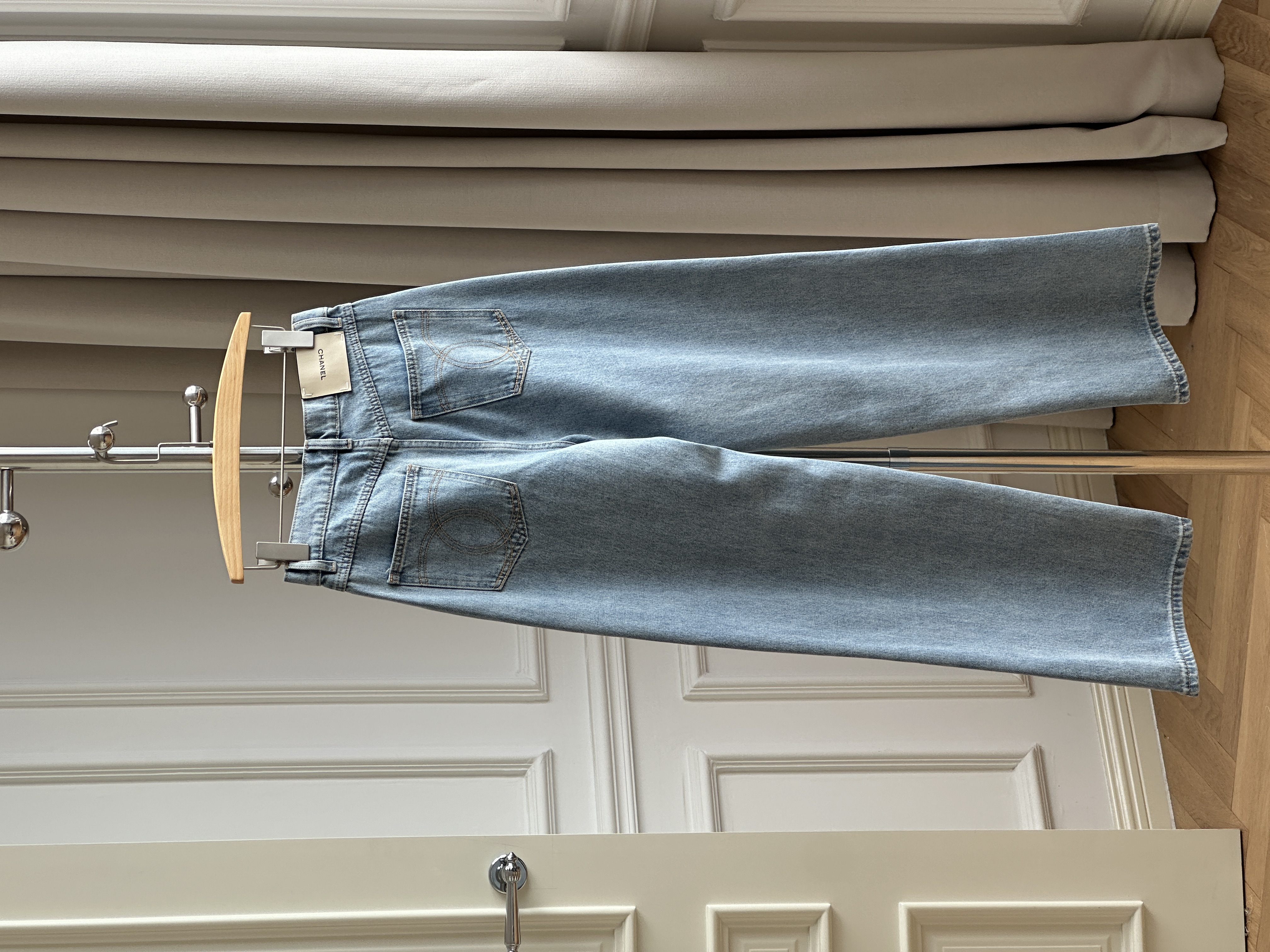 Light Wash Light Blue High Waist Wide Leg Denim Jeans