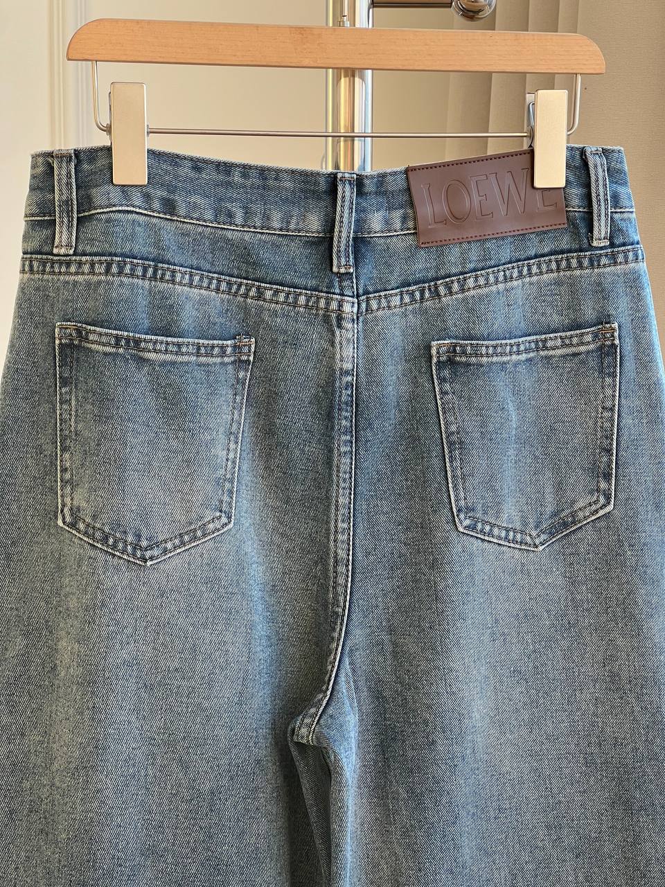 LOEWE Anagram Embroidered Wide-Leg Jeans