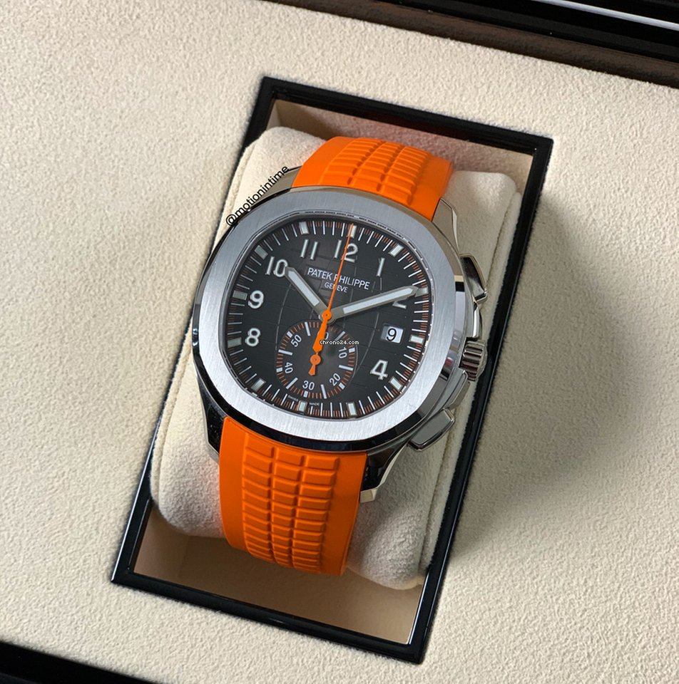 Patek Philippe 5968A-001 Aquanaut Chronograph Steel & Orange Rubber【1:1 Replica】