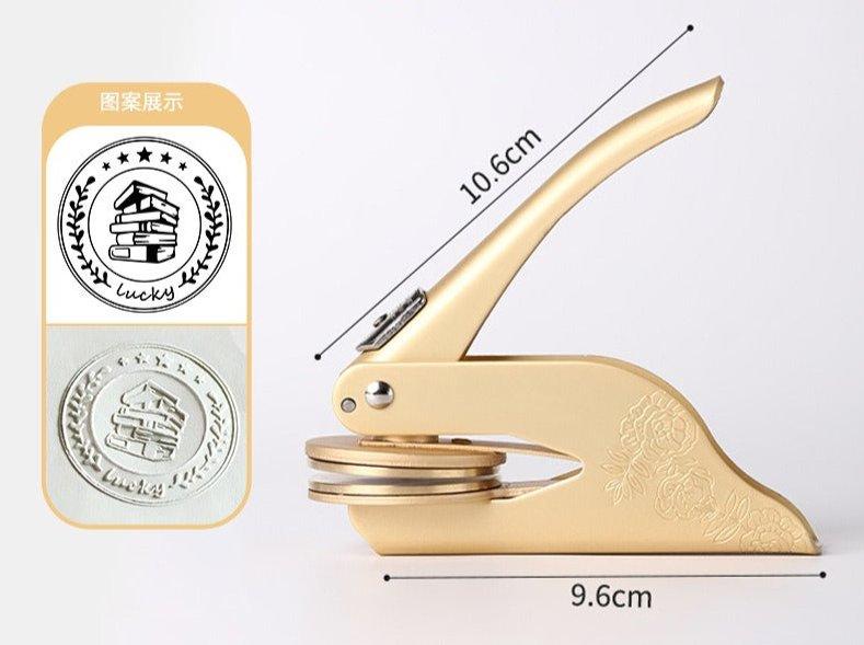 8001 Book hand vise steel stamp embosser