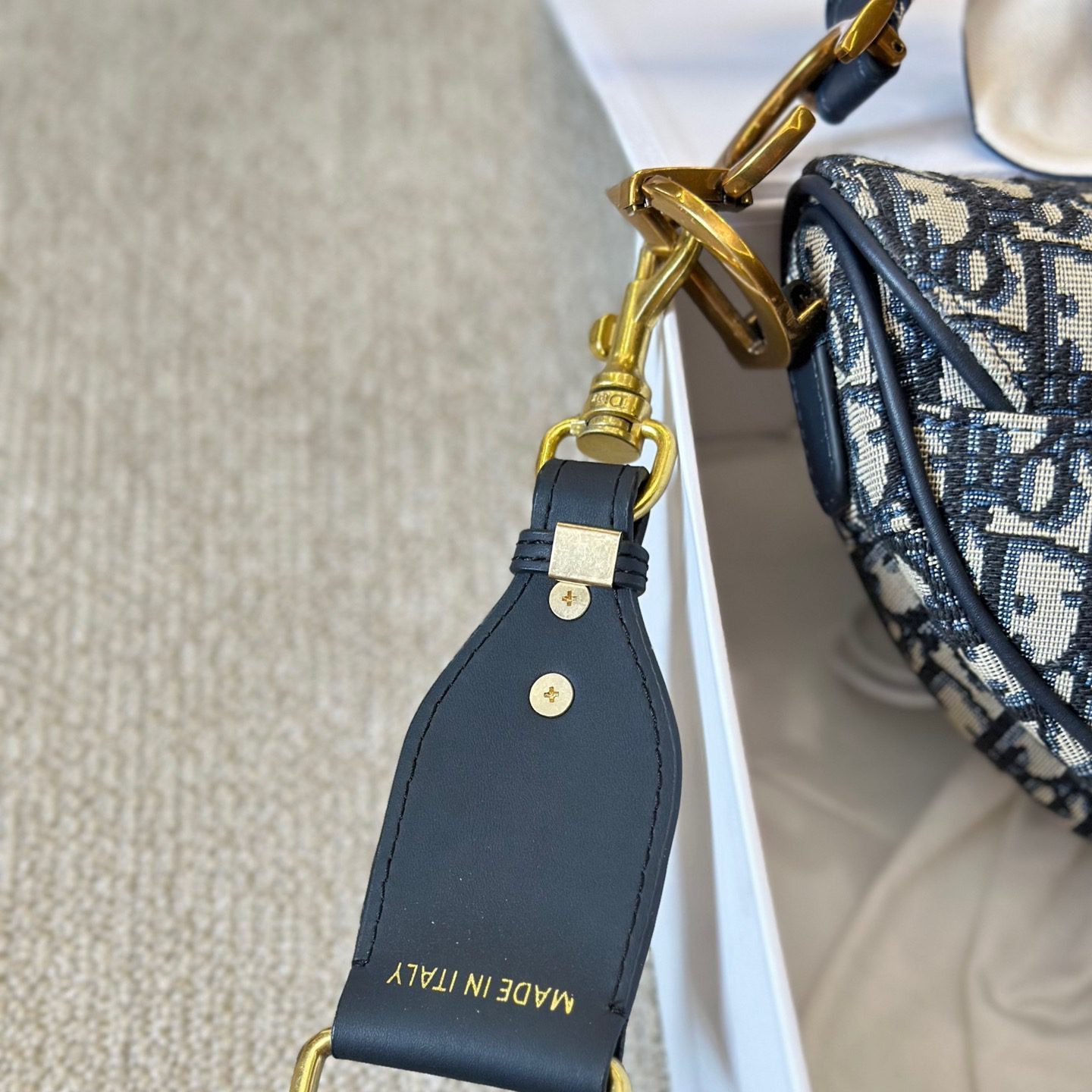 SADDLE BAG WITH STRAP BLUE 25.5X20X6.5CM