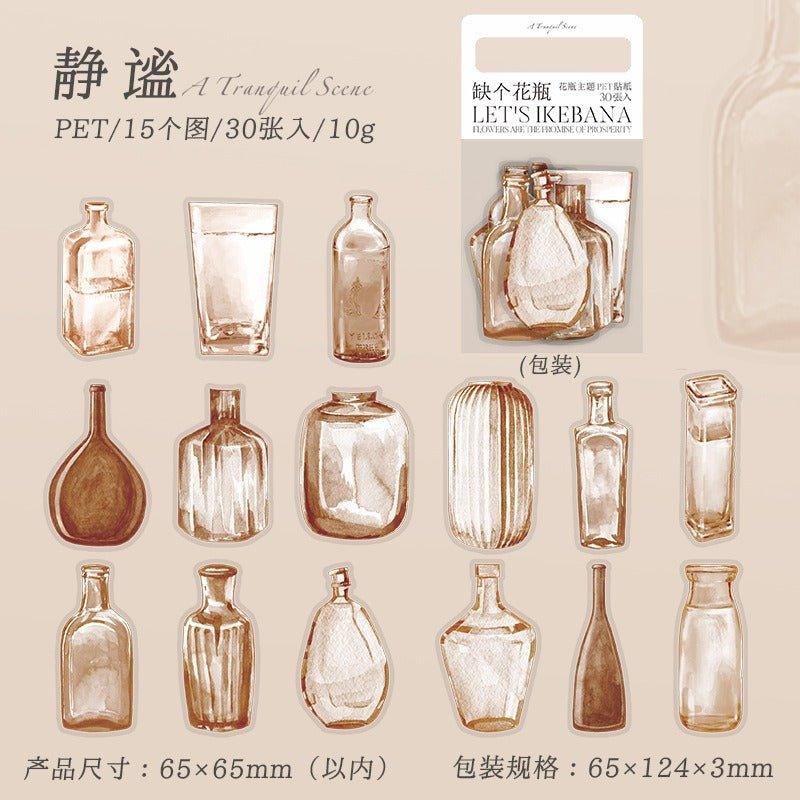 1095 PET Stickers Missing Vase Series