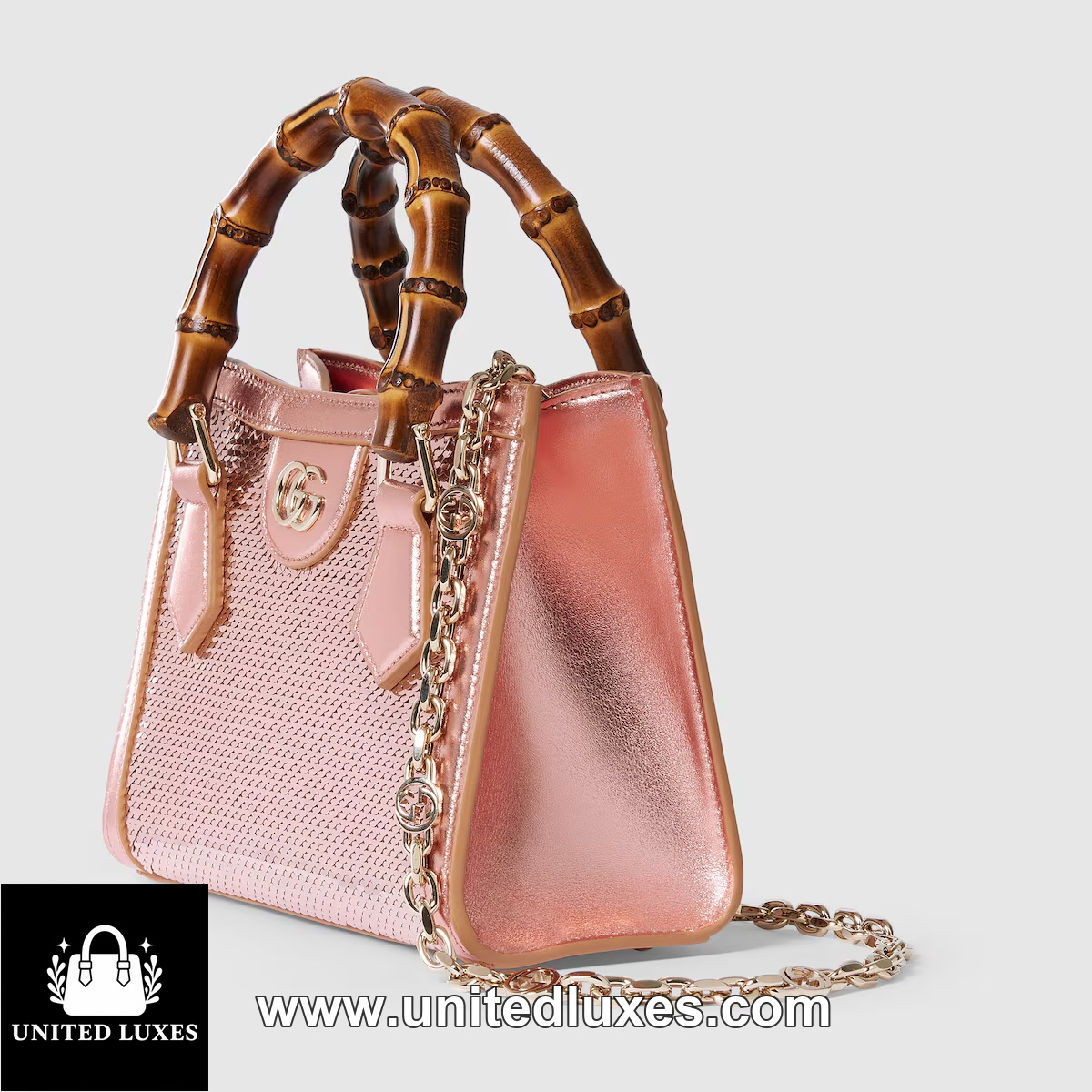 Replica Gucci Diana embroidered small tote bag
