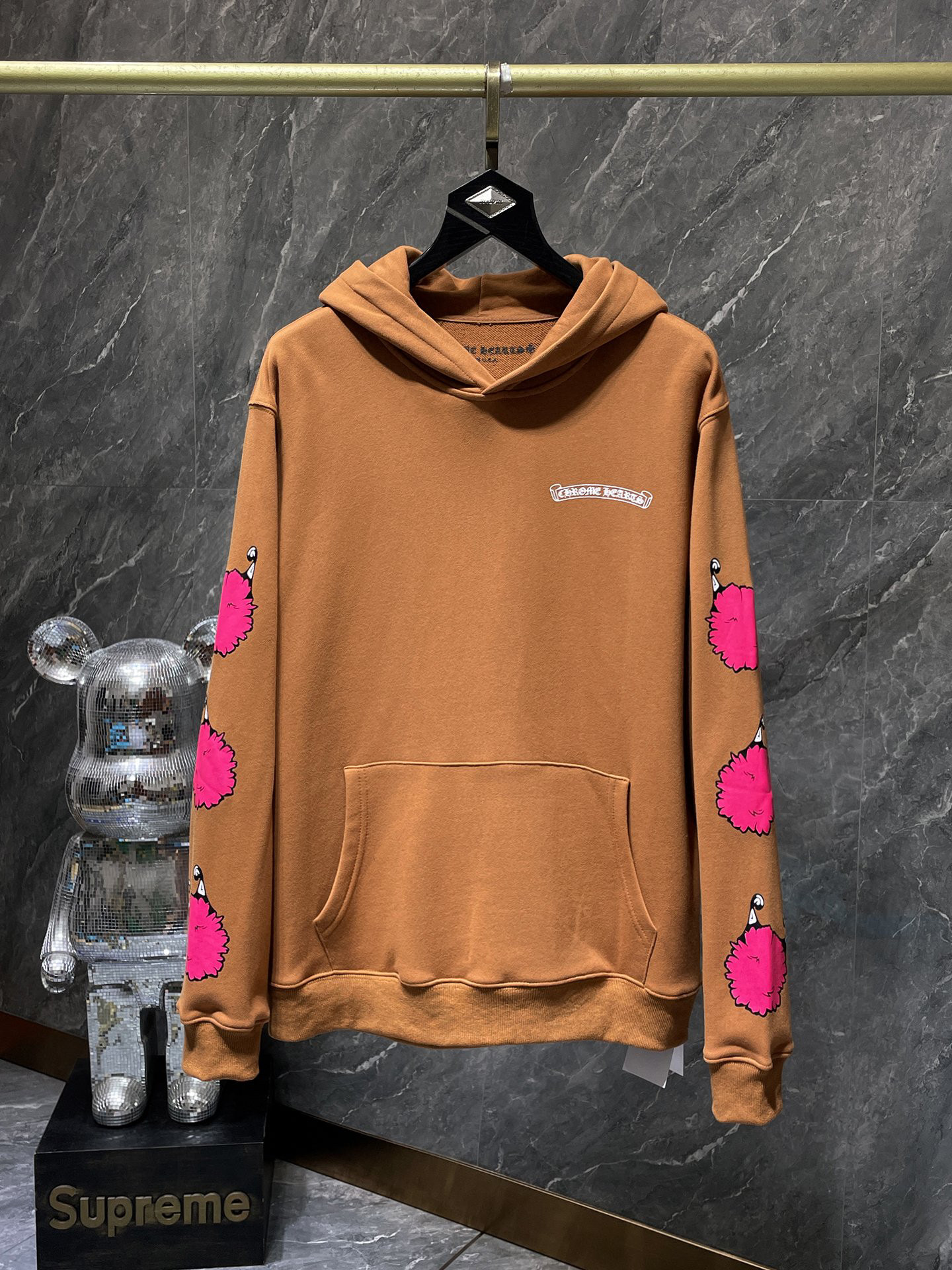 Chrome Hearts Matty Boy Hoodie Coffee Brown Color