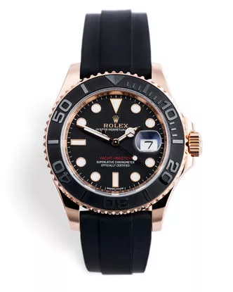 Rolex 116655 Yacht-Master 40mm Everose Gold 'Oysterflex'【1:1 Replica】