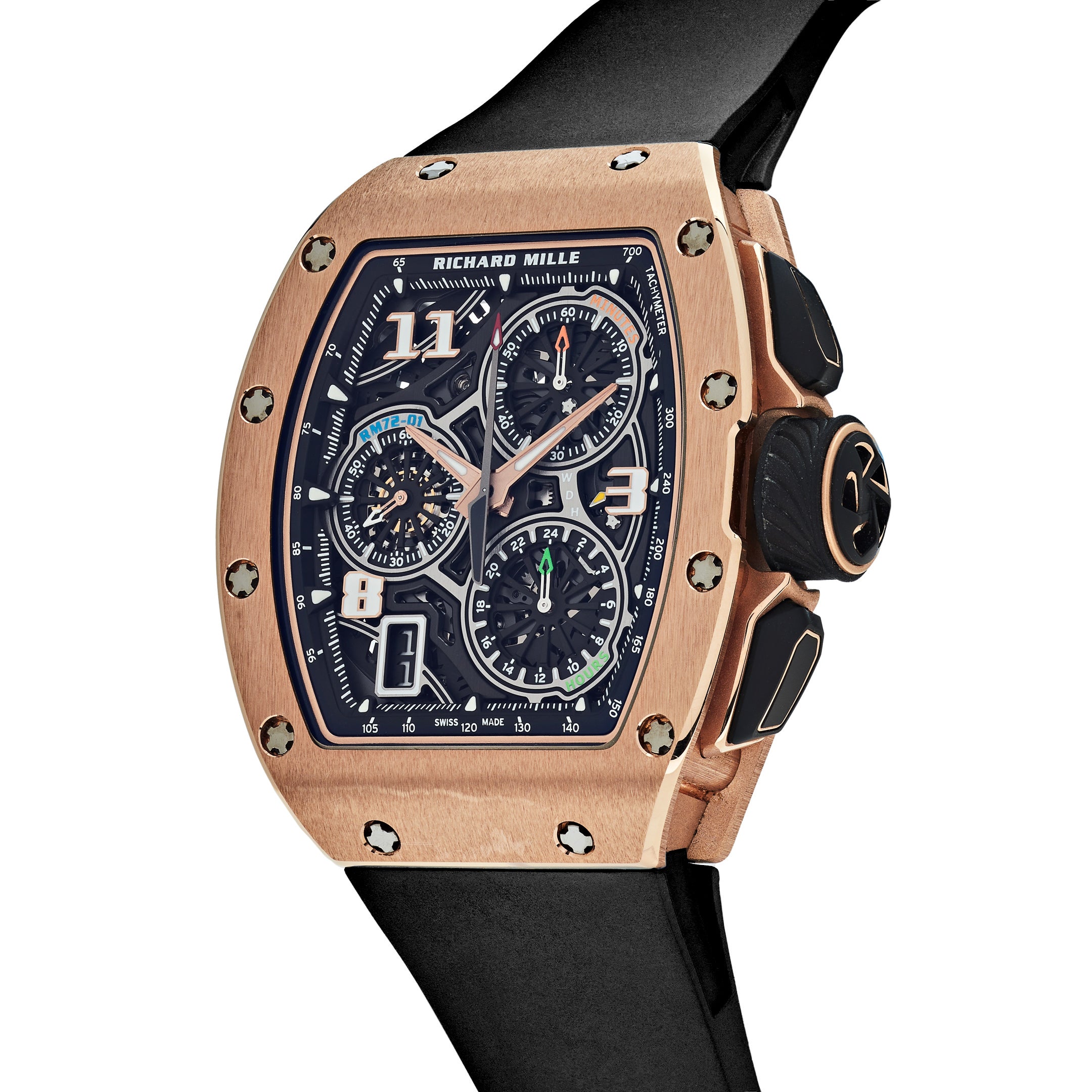 Richard Mille Lifestyle In-House Chronograph Rose Gold RM72-01【1:1 Replica】