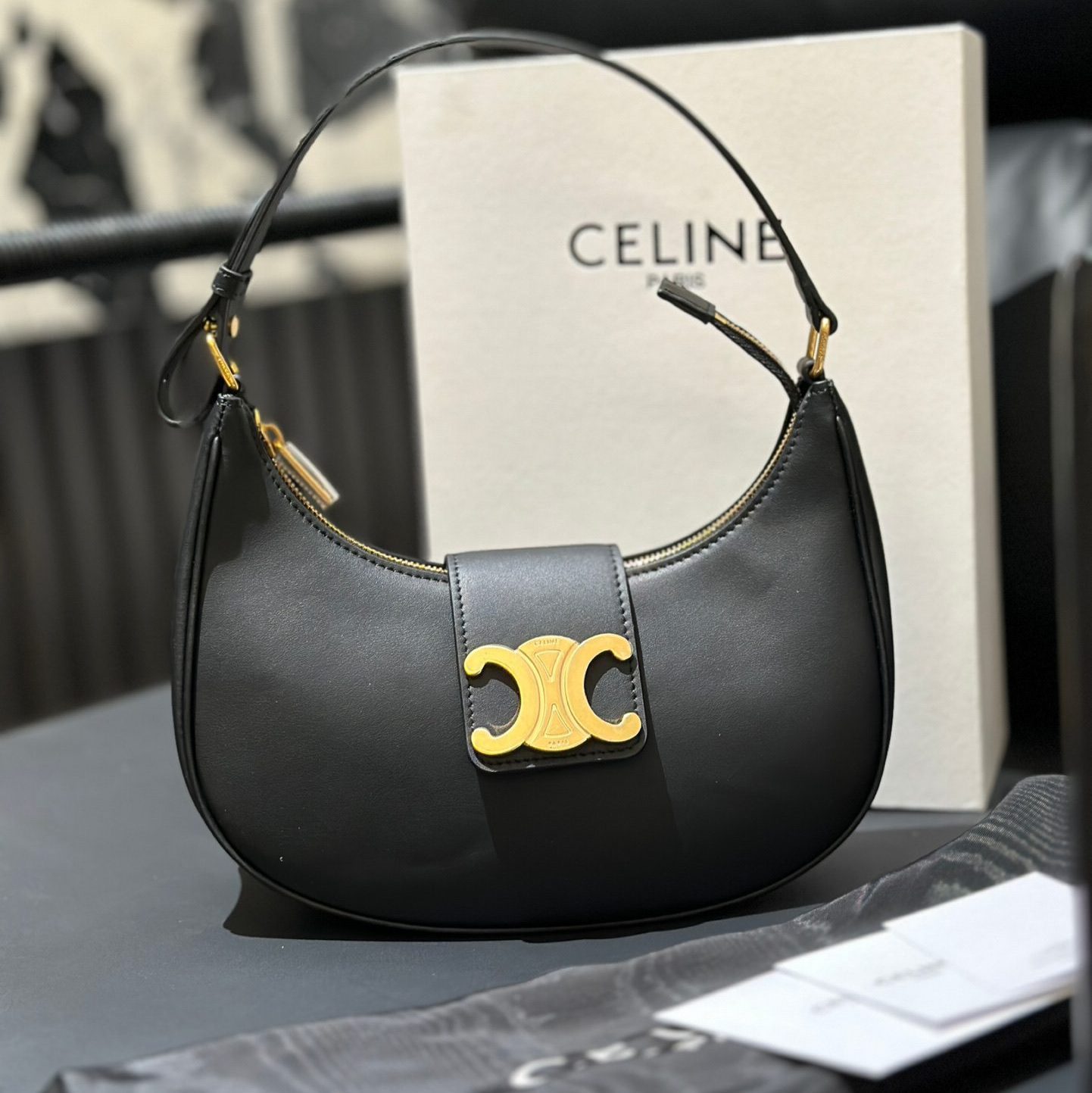 MEDIUM AVA TRIOMPHE BAG IN SMOOTHCALFSKIN