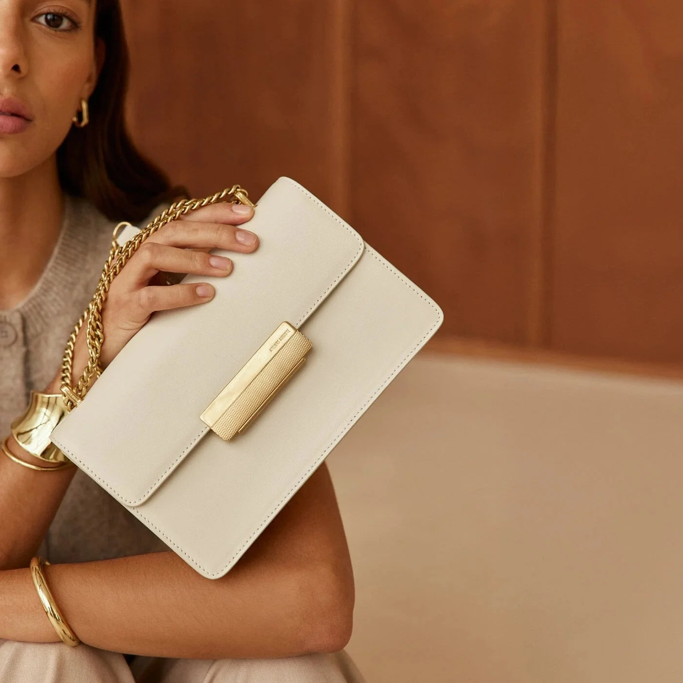 Alma - Cuir Box Blanc Cassé