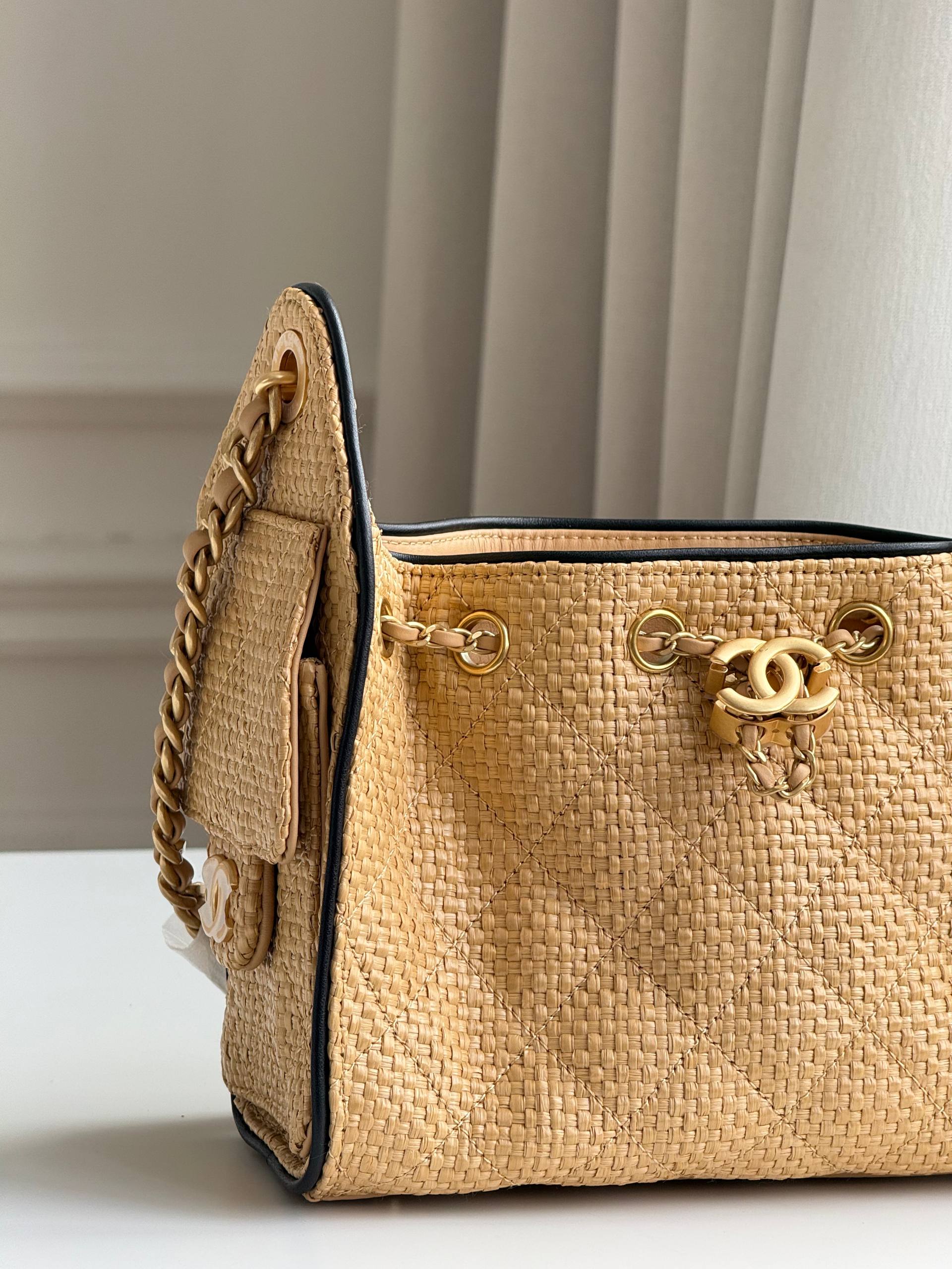 Chanel Mini 25 Hobo Bag in Raffia