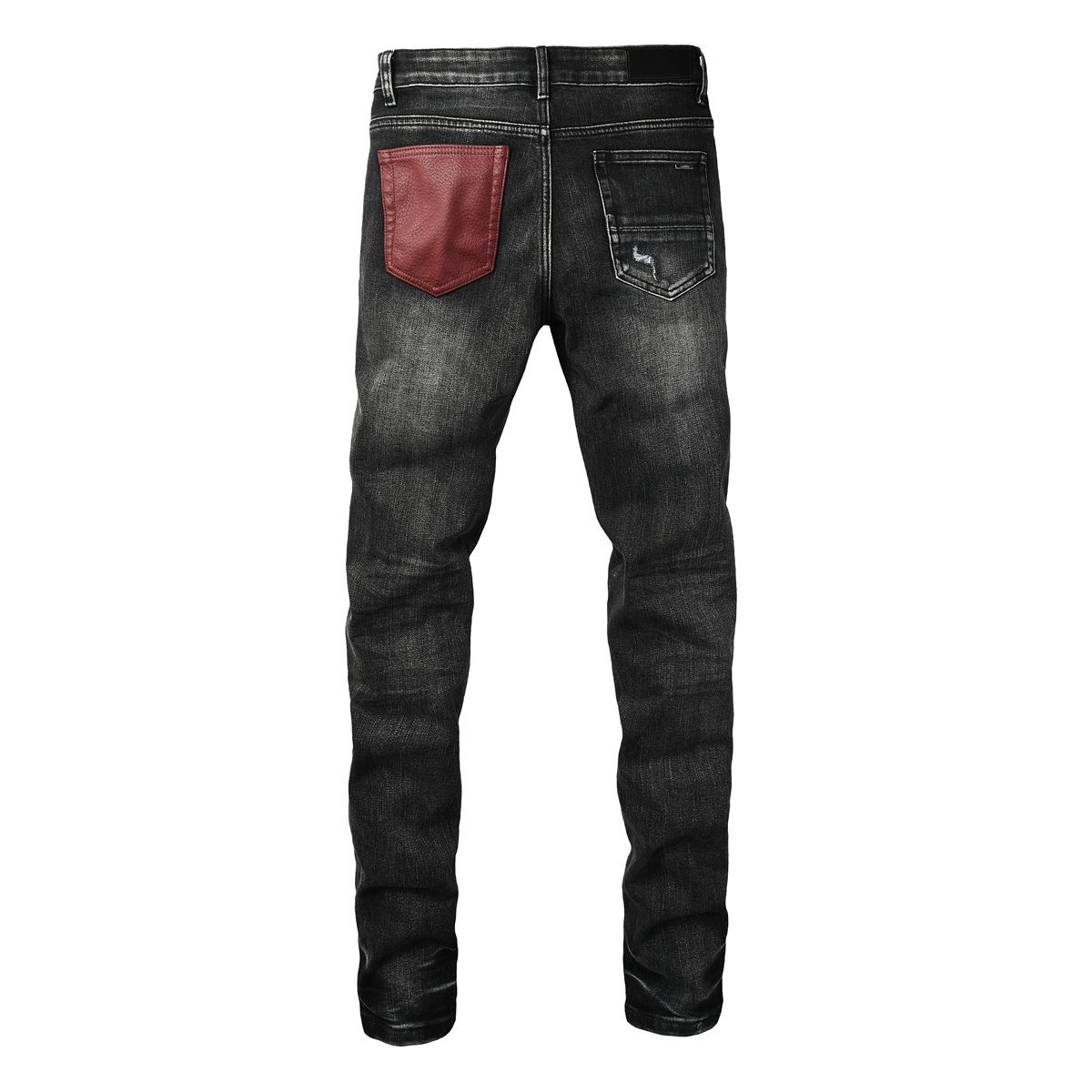 Amiri Black Trendy Patch Elastic Denim Jeans
