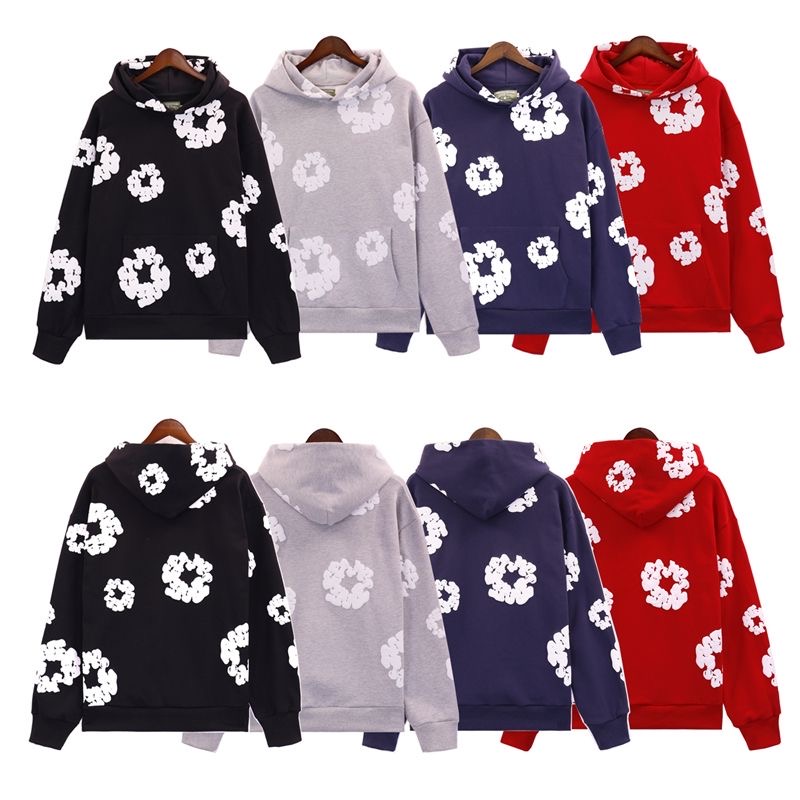 Puff design loose kapok hoodie various colors