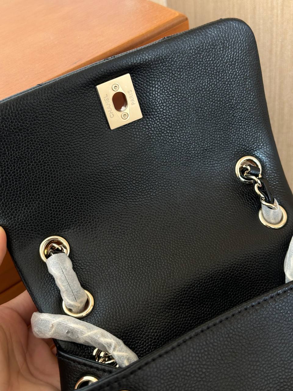 Chanel Black Caviar Leather Multi-pocket Mini Backpack