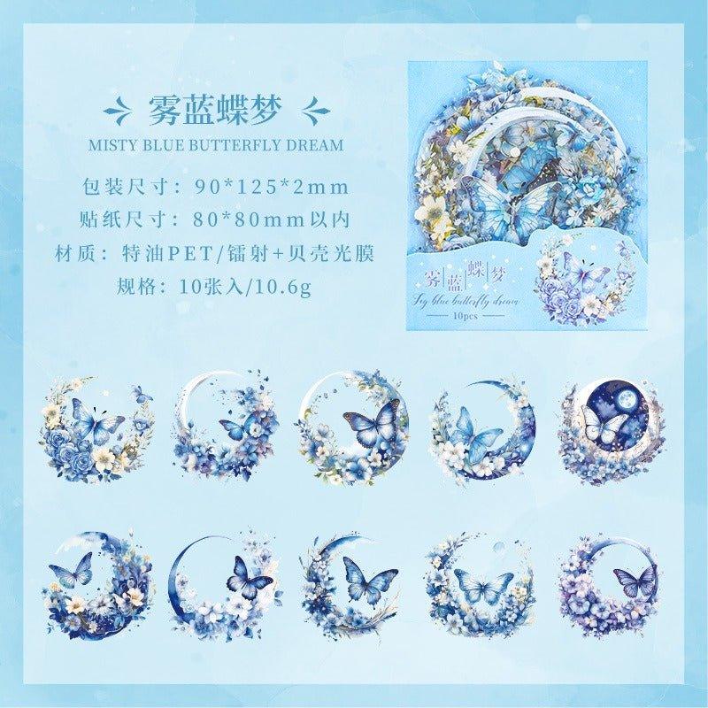 1018 Special oil PET sticker packs Xiangfu Flower Moon Series