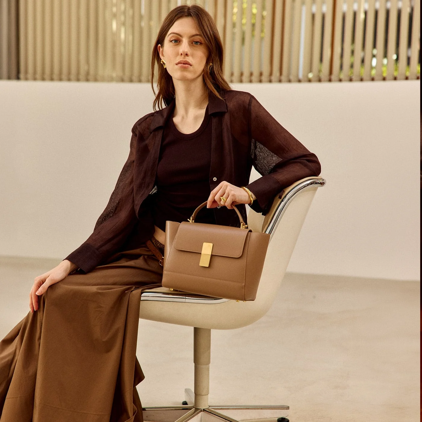 Marly - Cuir Box Taupe