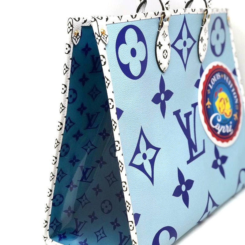 Louis Vuitton Monogram Giant Onthego Capri Blue Coated Canvas To