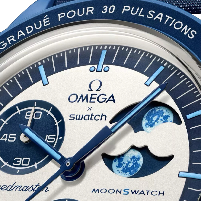 Swatch X Omega Moonswatch Super Blue Moonphase