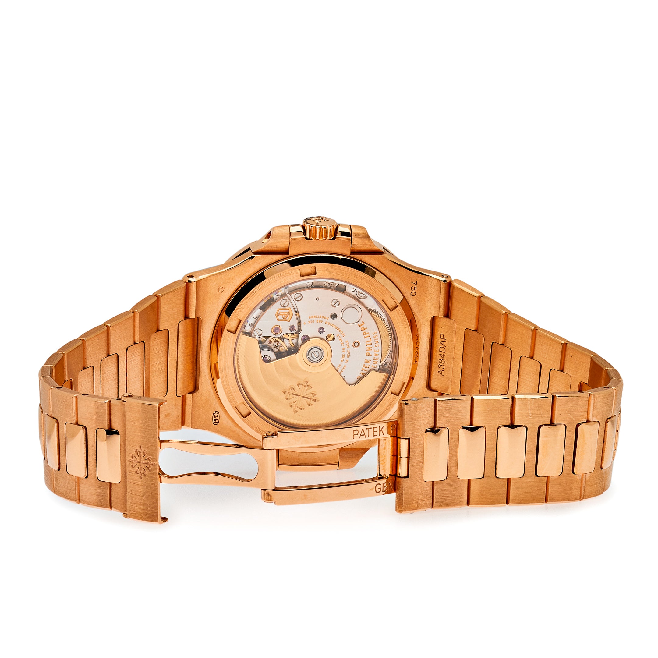 Patek Philippe Nautilus Rose Gold Ruby Bezel 5723/112R-001【1:1 Replica】