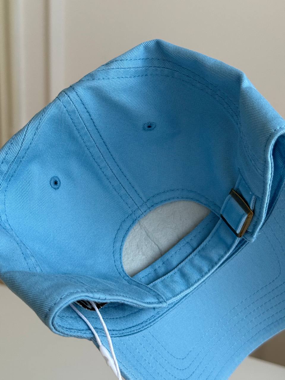 Miu Miu Cotton Baseball Cap with Logo Embossed