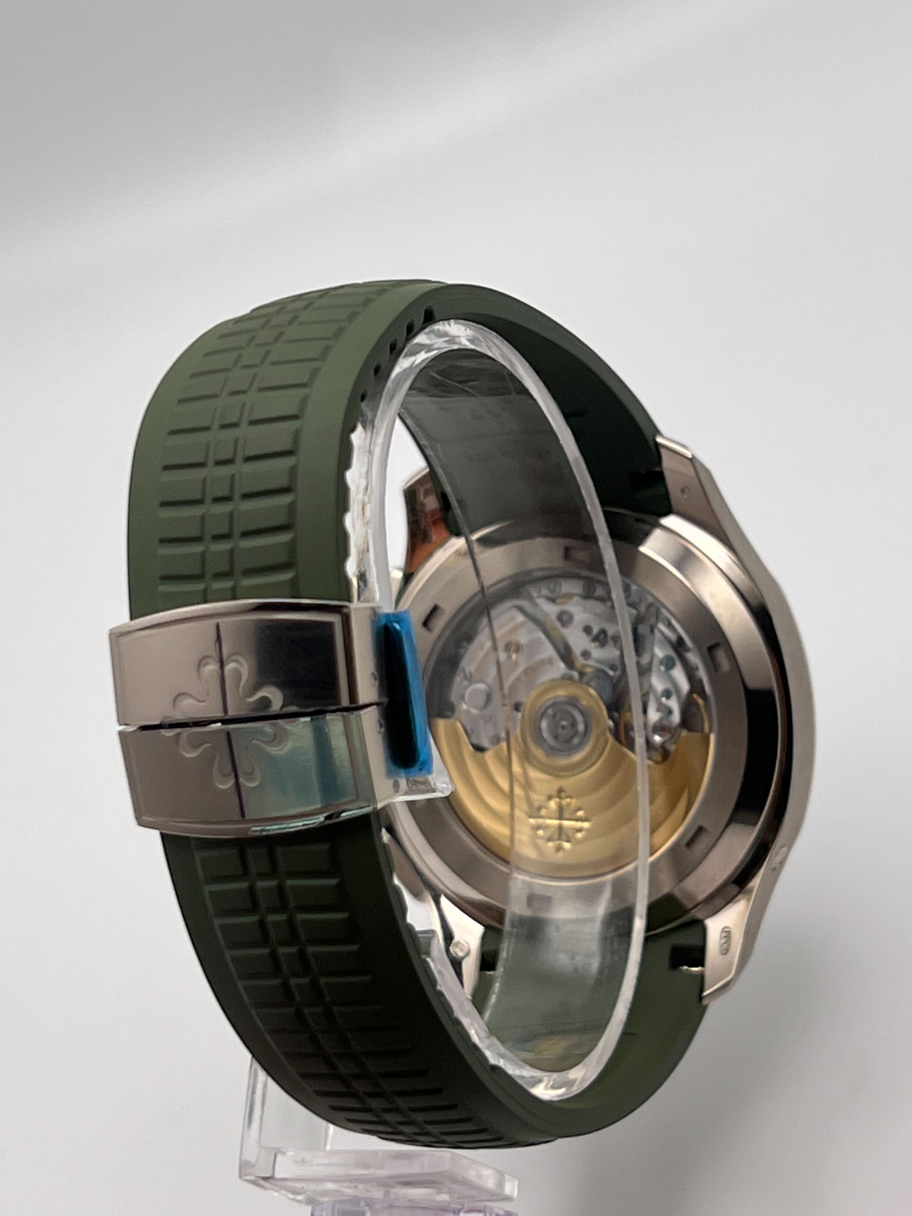 Patek Philippe Aquanaut White Gold Khaki Green Dial 5968G-010【1:1 Replica】