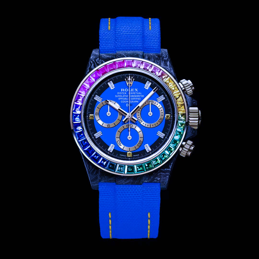 Rolex DiW Daytona RAINBOW ROYAL BLUE【1:1 Replica】