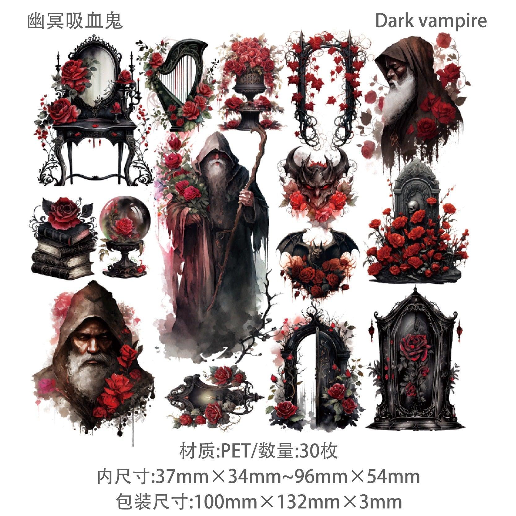 1053 Sticker Pack Gothic Vampire Series