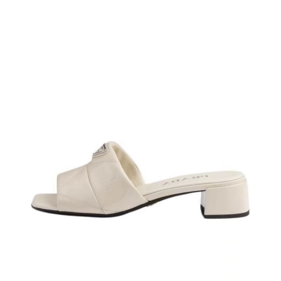 Prada 3.5CM Thick Slide Heels