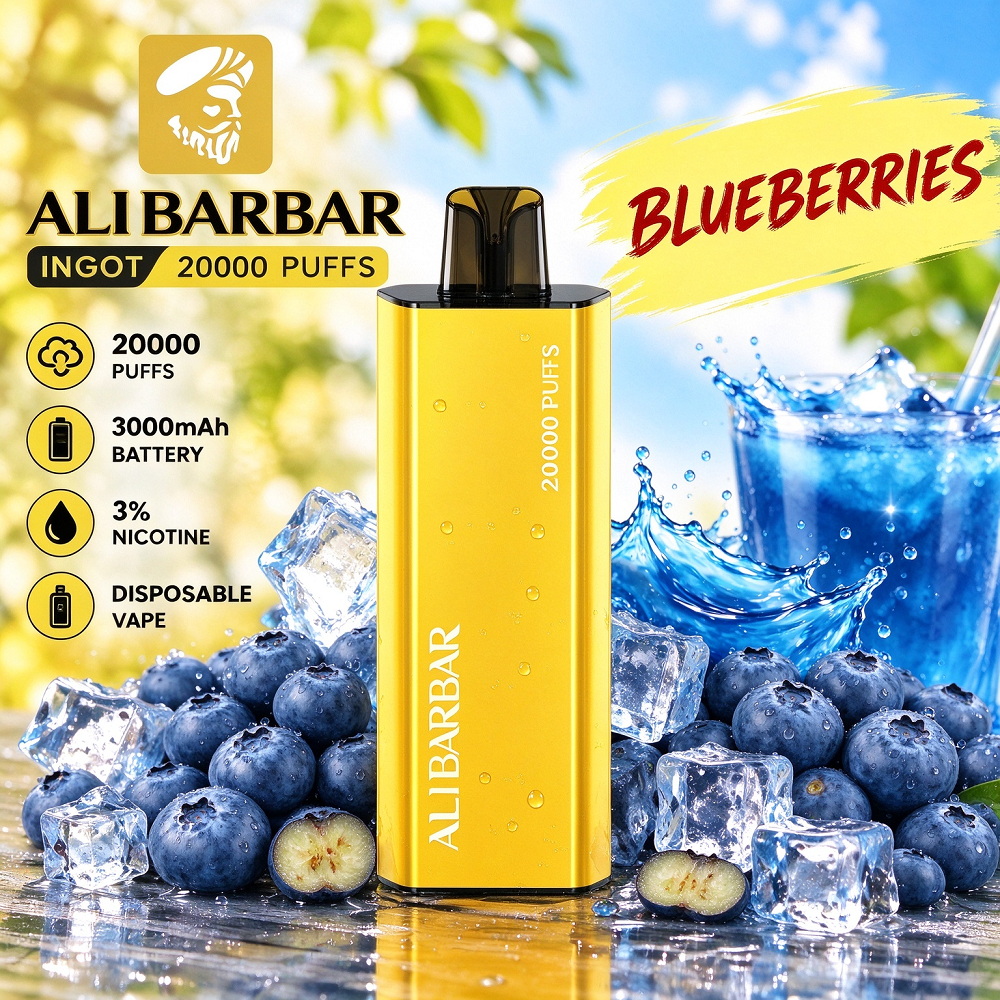 ALIBARBAR 20,000 Puffs Disposable Vape – 16 Flavours