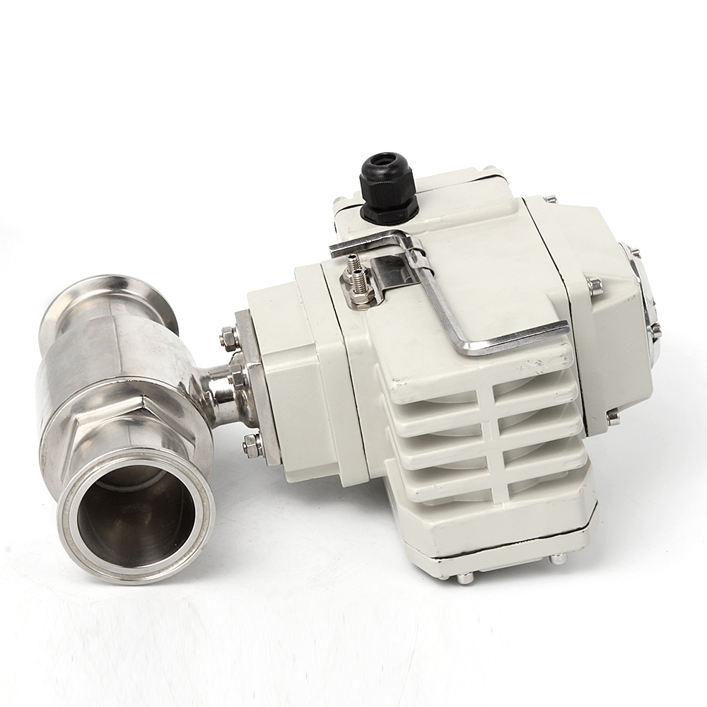 Φ19-Φ76 2-Way Sanitary Electric Quick-Connect Ball Valve 220V 24V 304 Stainless Steel On-off type Electric Ball Valves Clamp-Type Diverter Valve