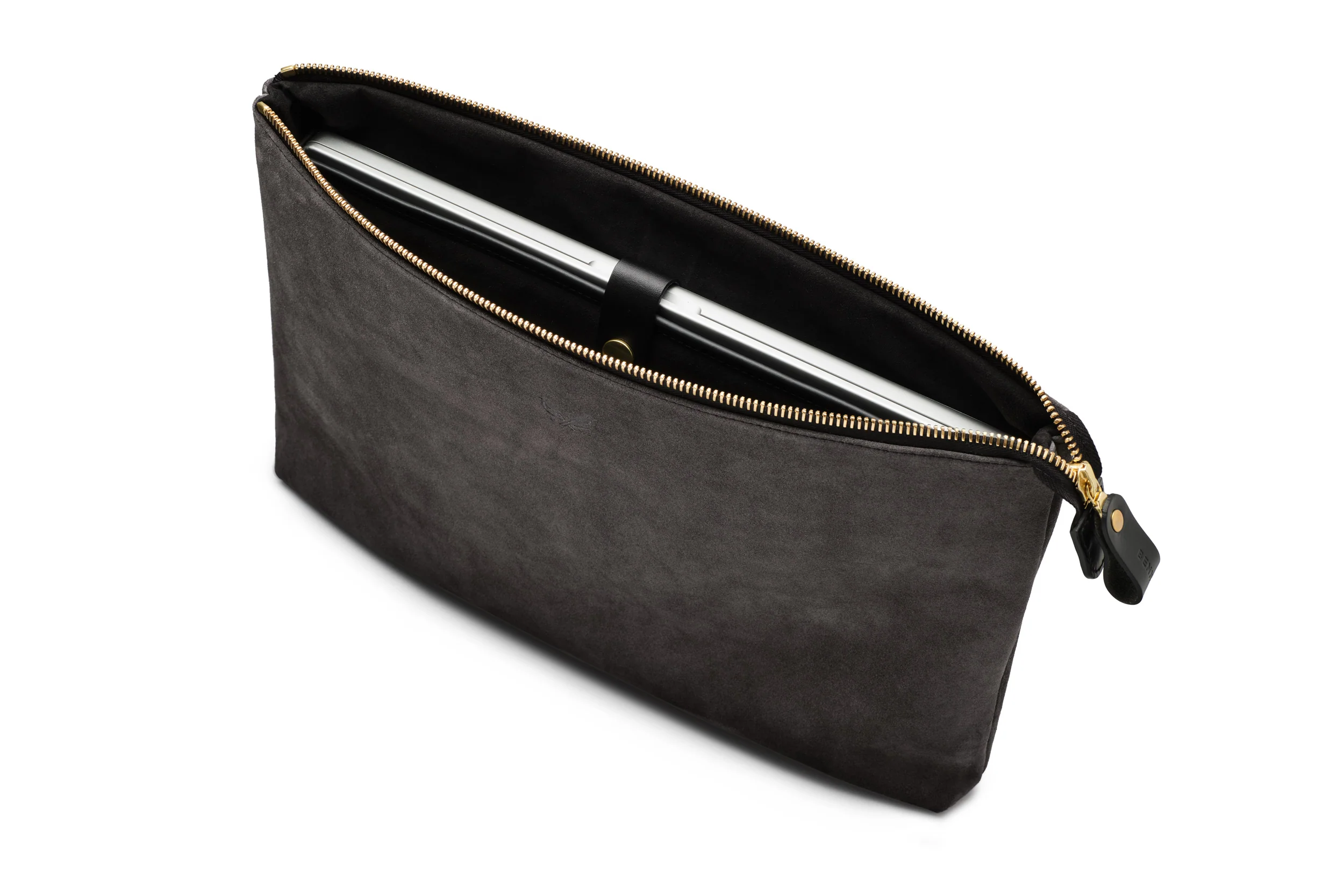 Suede Flight Folio XL - Storm Grey