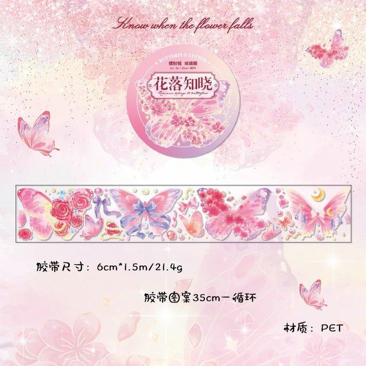 3048 PET tape Butterfly letter series