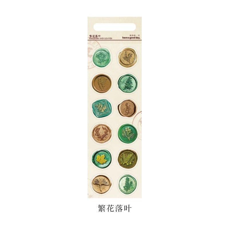 1119 Shaped Stickers Daydreamer-Fire Paint Drip Series