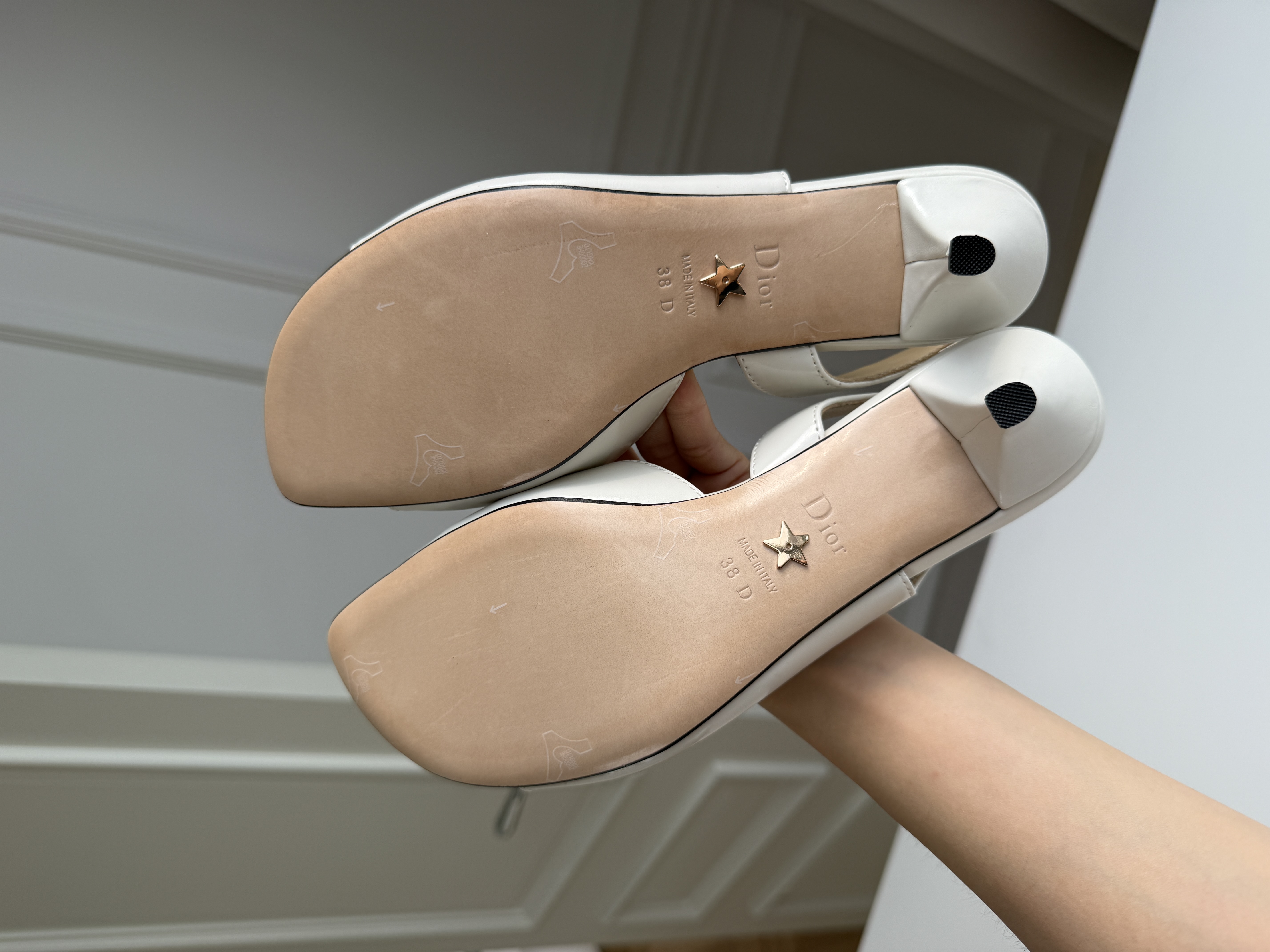 Bow Detail Square-Toe Kitten-Heel Slingback Sandals