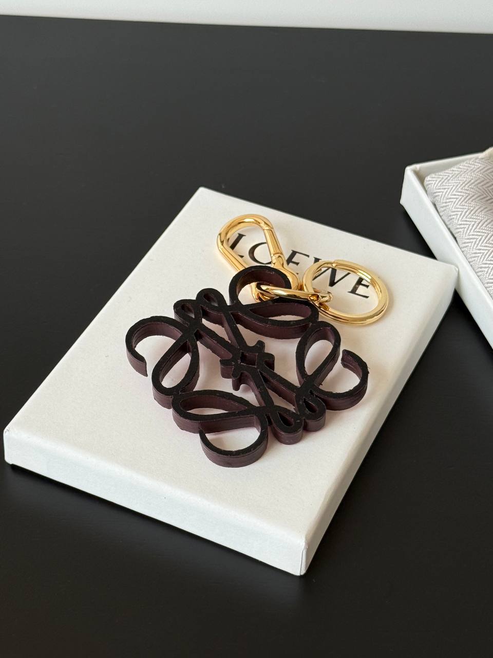 LOEWE Anagram Leather Charm