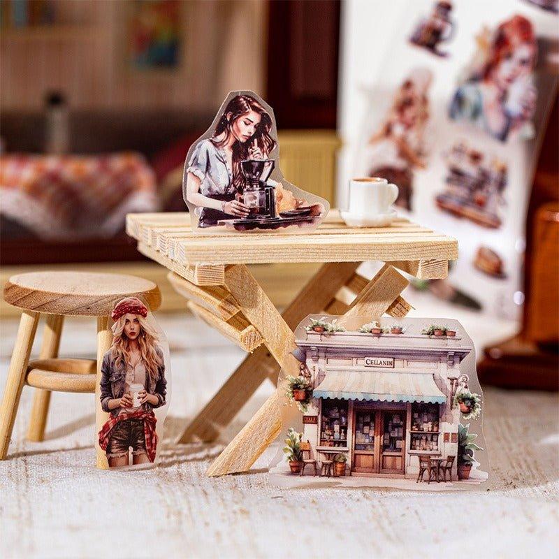 3030 Coffee-themed matte PET tape