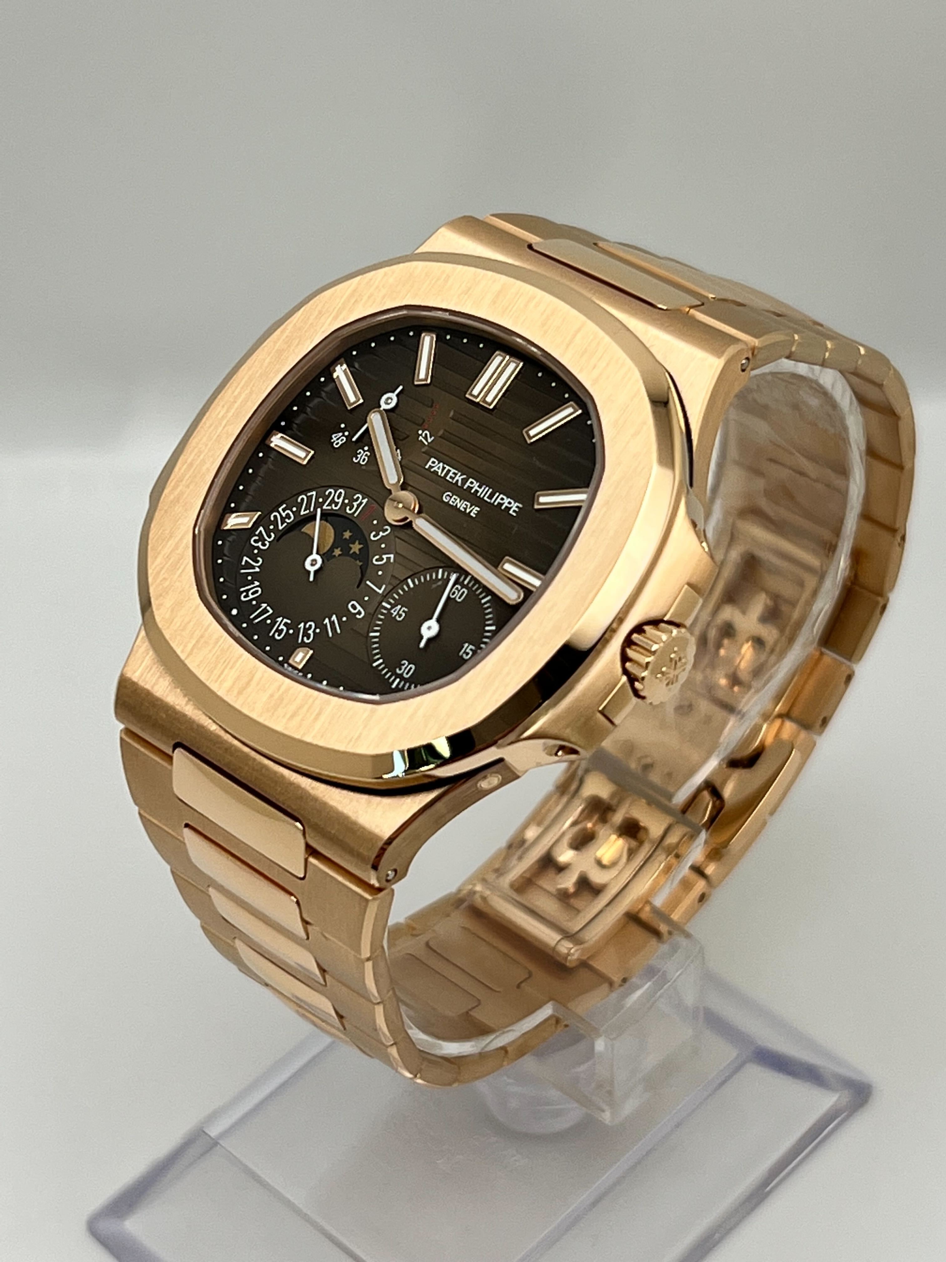 Patek Philippe Nautilus Moon Phases Rose Gold 5712/1R-001【1:1 Replica】