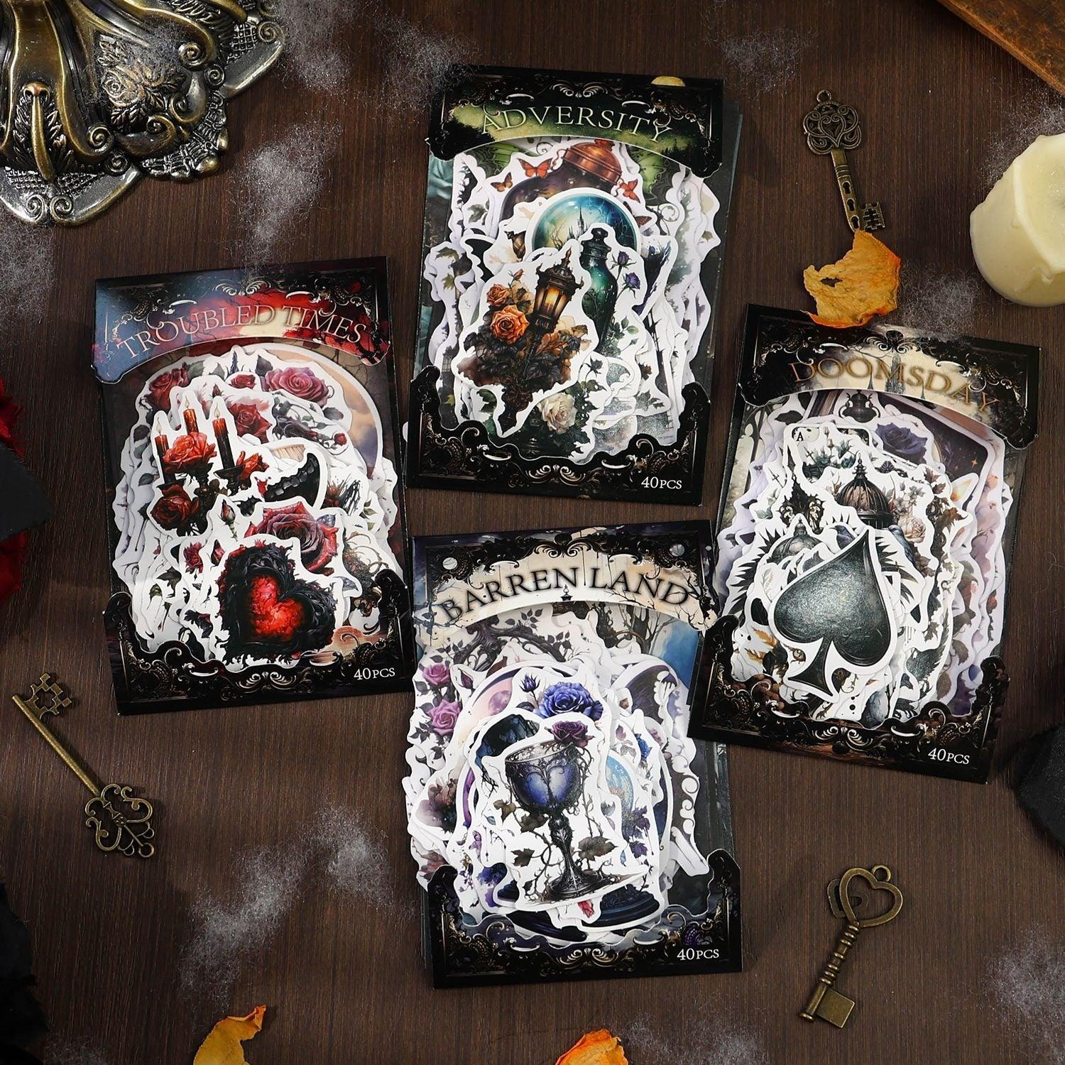 1109 Handwritten Notes Dark Handbook Series Sticker Pack