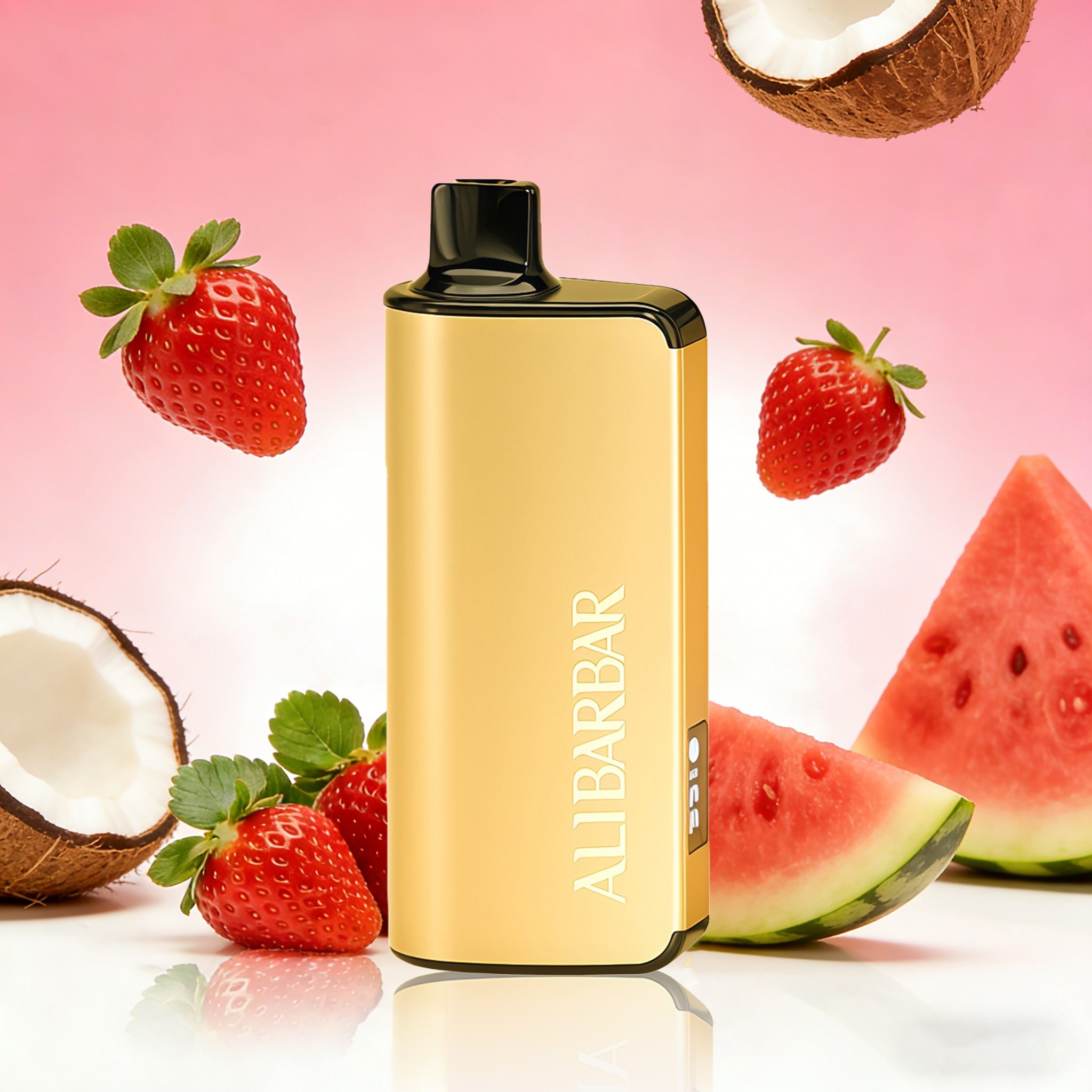 ALIBARBAR INGOT 9000 PUFFS-STRAWBERRY COCONUT WATERMELON