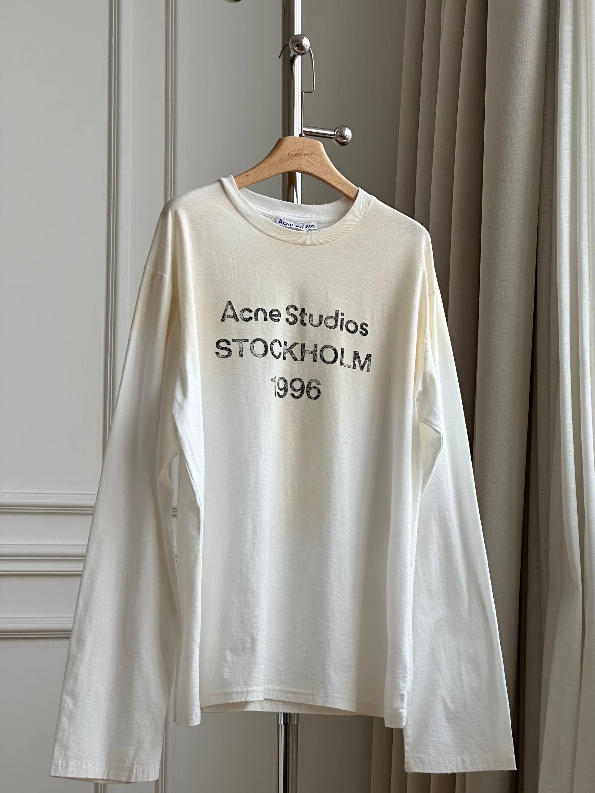 Acne Studios 1996 Logo Printed Vintage Long-sleeve T-shirt