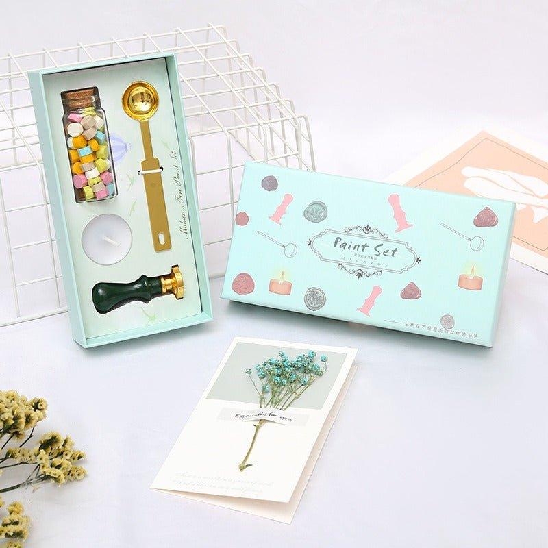 5015 Fire Lacquer Wax Stamp Set Macaron Handbook Stamps