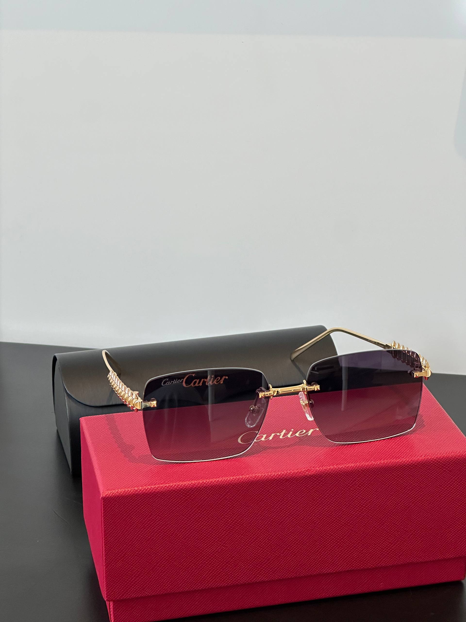 Cartier Panthère de Cartier Rimless Sunglasses