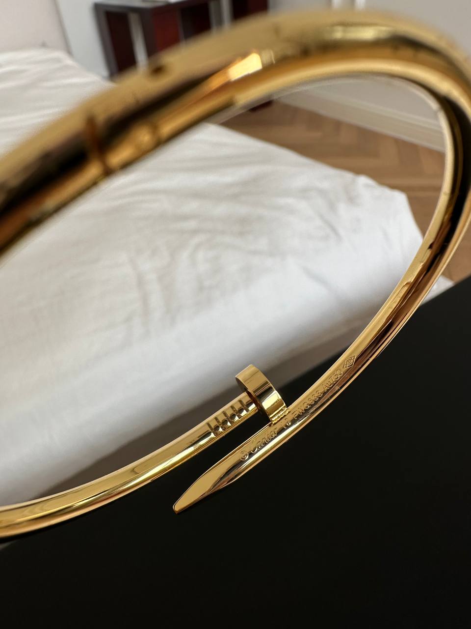 Cartier Love Plain Gold Screw Bangle Bracelet