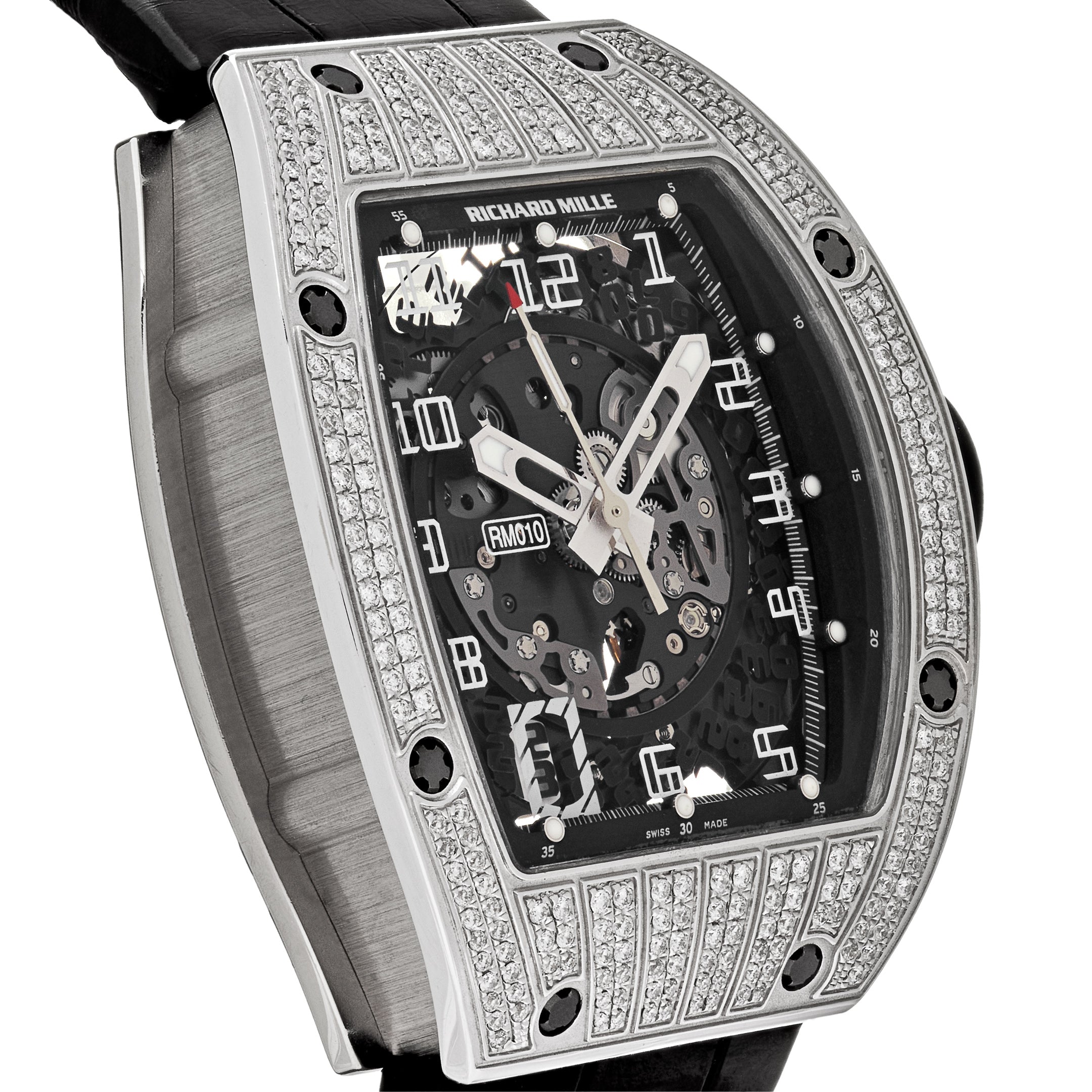 Richard Mille White Gold Diamond Set RM010【1:1 Replica】