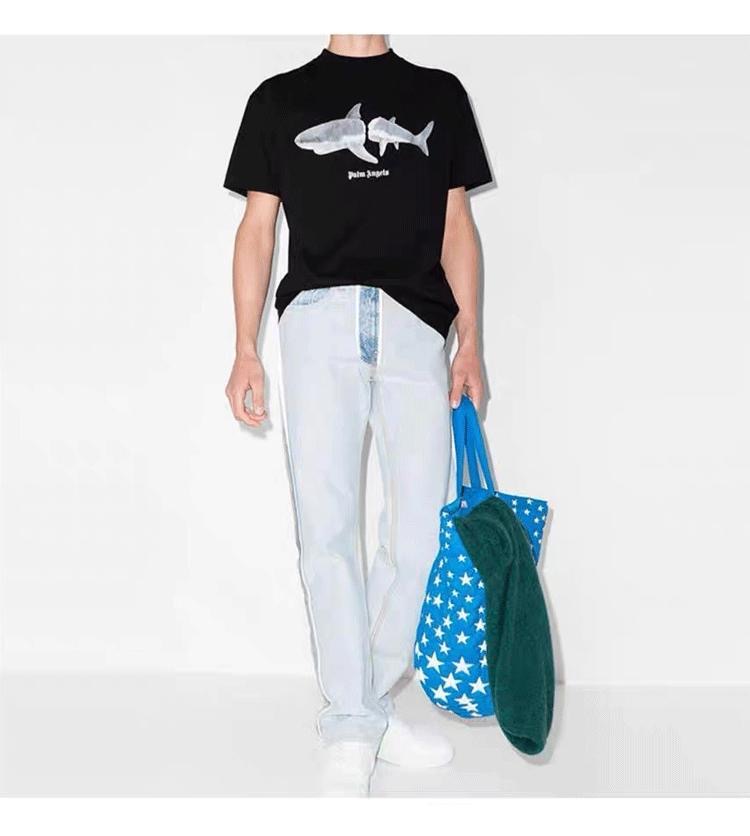 Decapitated shark printed casual tshirt